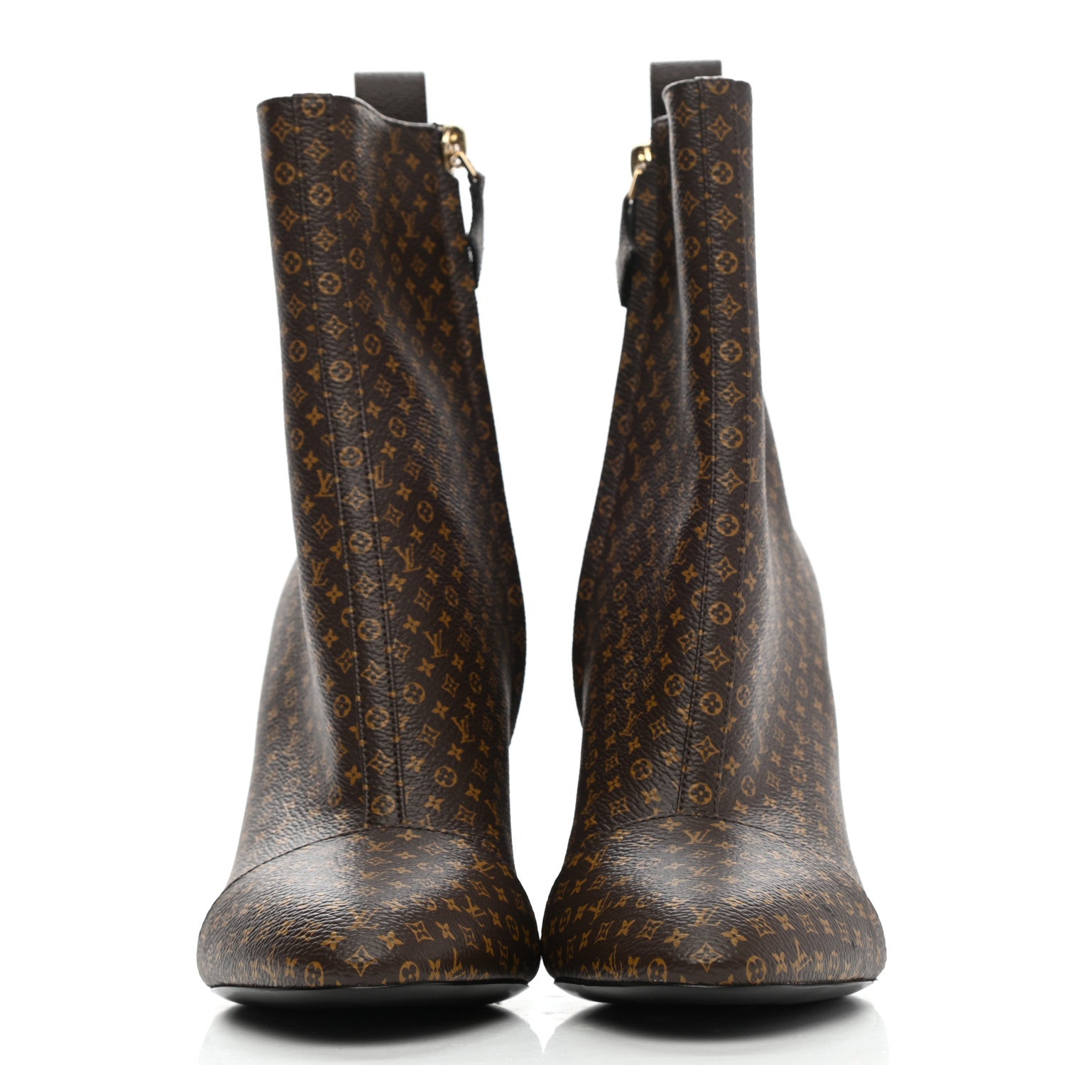 Louis Vuitton Nano Monogram Silhouette Ankle Boots 38.5 2 of 9