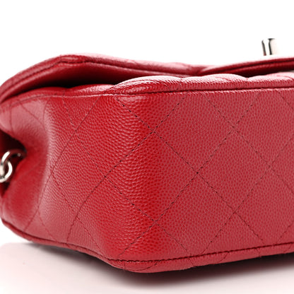 Chanel Caviar Quilted Mini Rectangular Flap Red 9 of 10