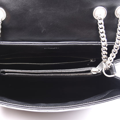 Saint Laurent Calfskin Y Quilted Monogram Medium Loulou Chain Satchel Black 4 of 10