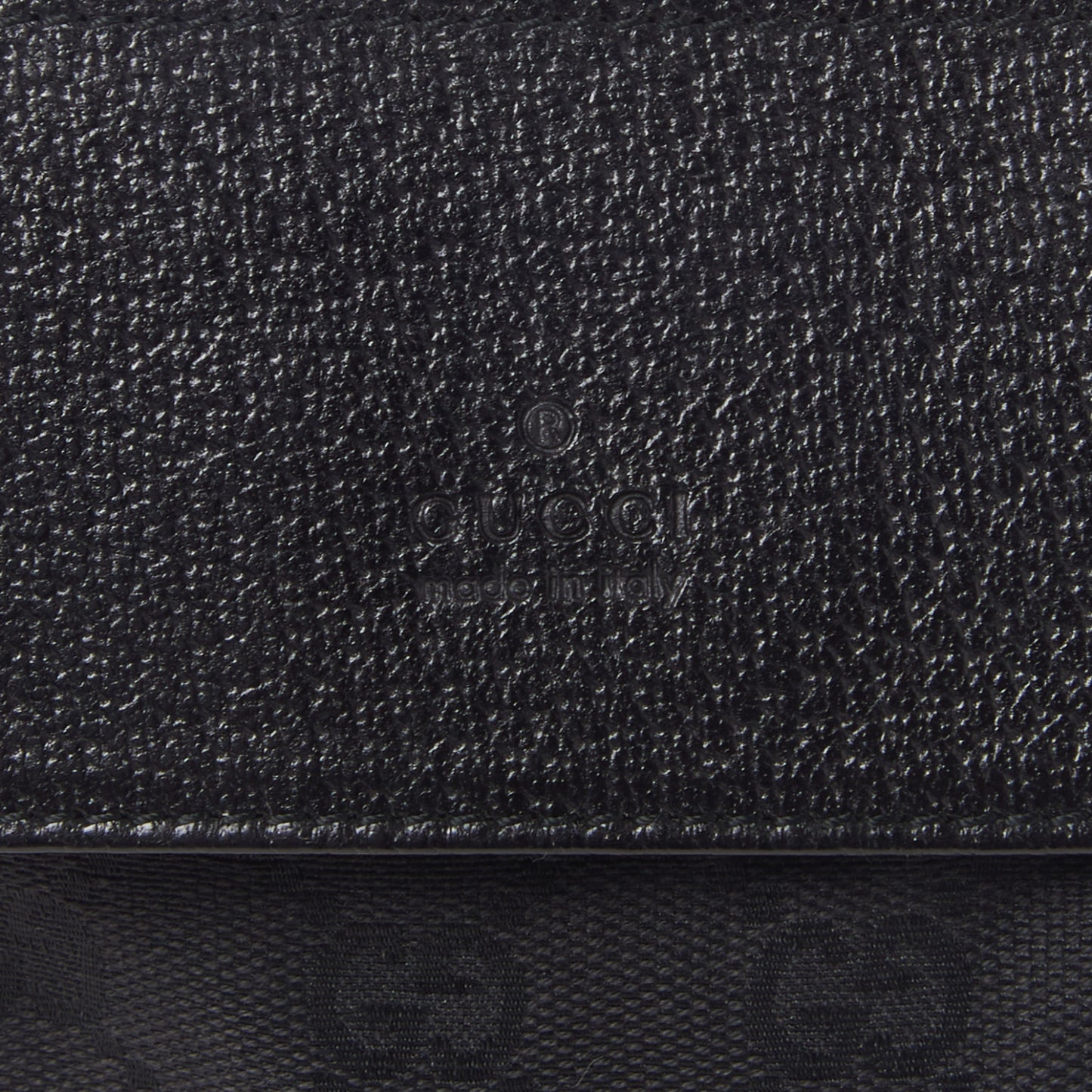 GG Monogram Double Pocket Belt Bag Black