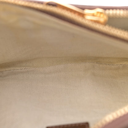 Gucci GG Supreme Monogram Textured Calfskin Retro Interlocking G Belt Bag Beige Ebony Brown Sugar 5 of 12