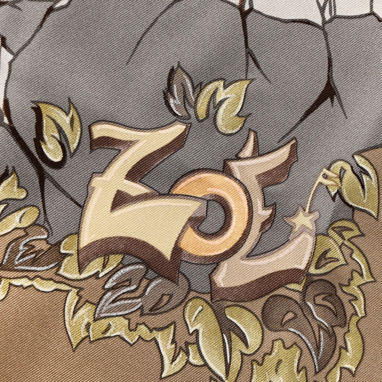 Hermes Silk Libres Comme L'Ange Scarf 90 Beige 6 of 8