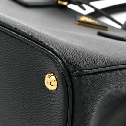Prada Saffiano Lux Large Galleria Double Zip Tote Black 11 of 13