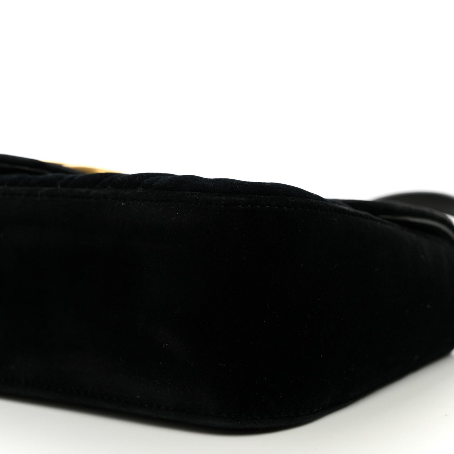 Velvet Matelasse Marquise Crystals Embroidered Small GG Marmont Shoulder Bag Black