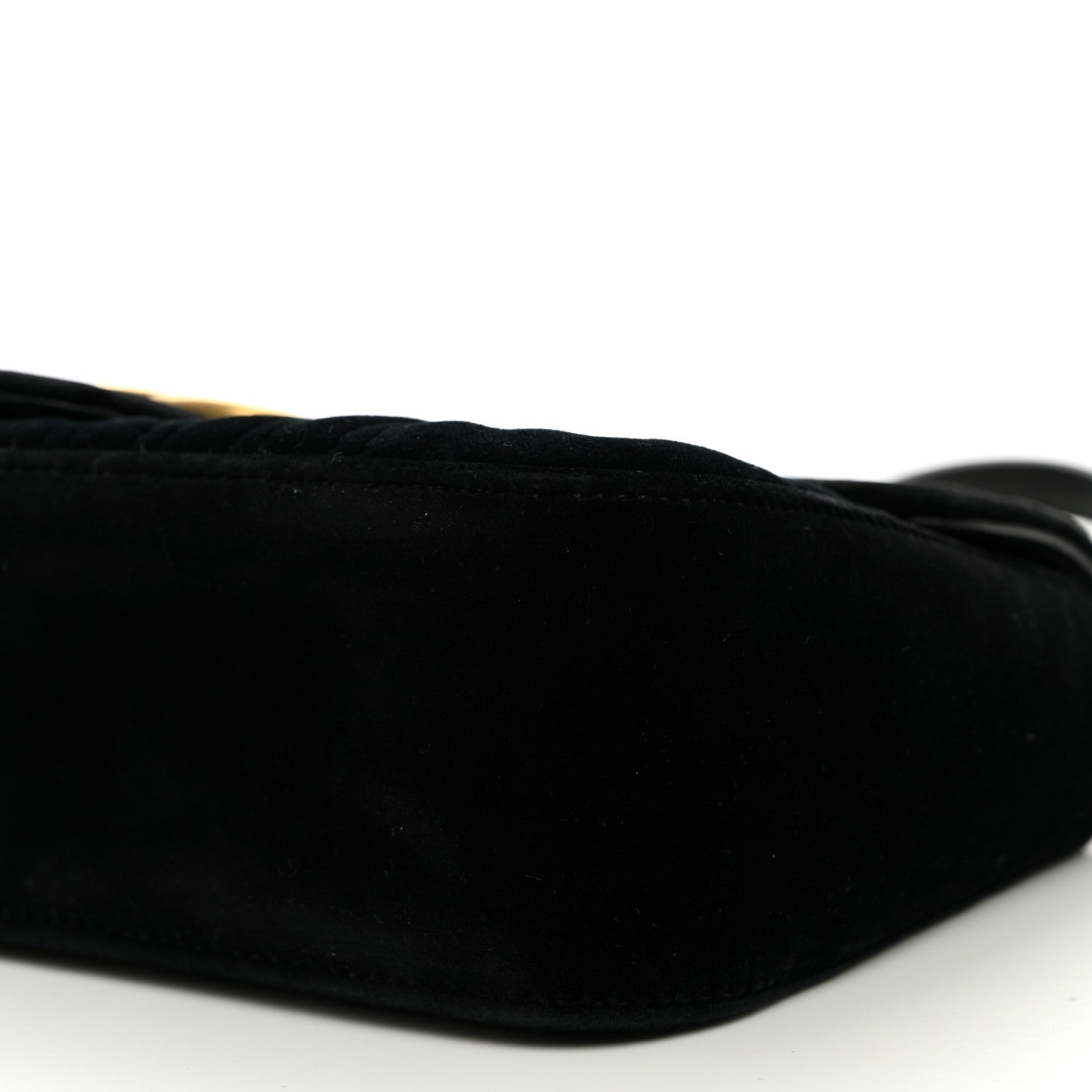 Gucci Velvet Matelasse Marquise Crystals Embroidered Small GG Marmont Shoulder Bag Black 9 of 9