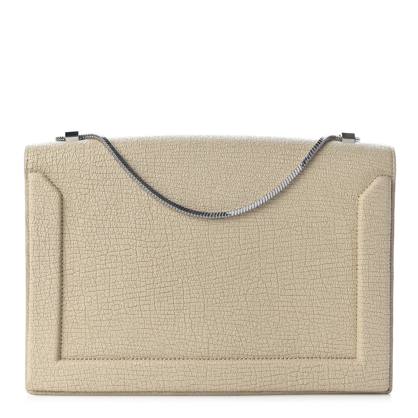 3.1 Textured Calfskin Soleil East West Shoulder Bag Nougat