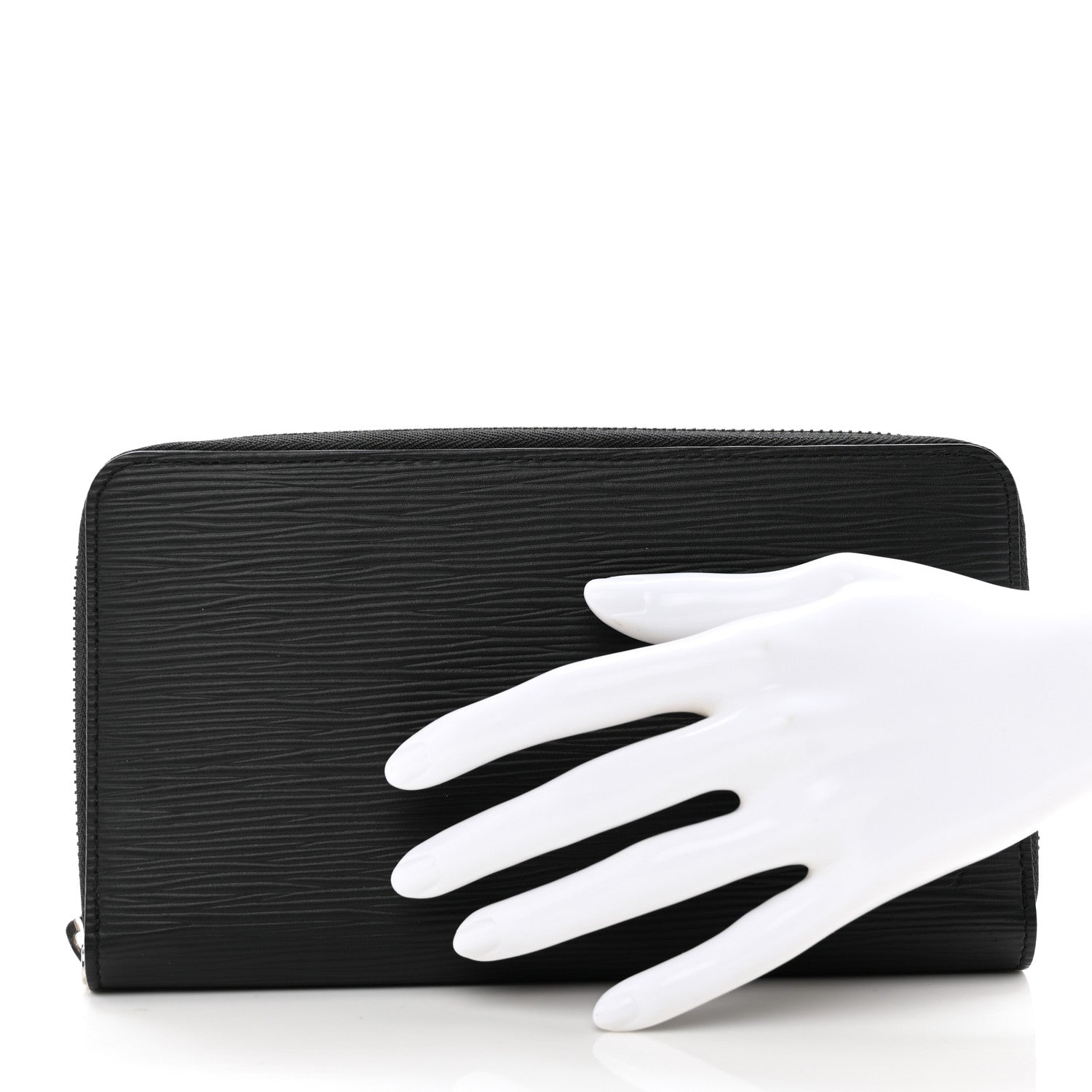 Louis Vuitton Epi Zippy Organizer Wallet Black 2 of 7