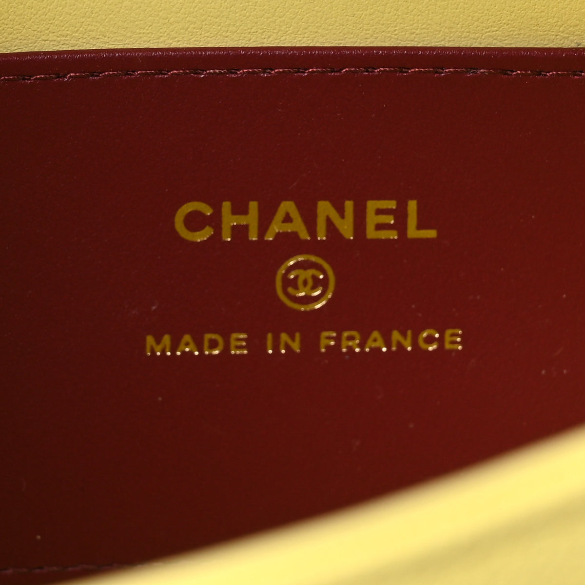 Chanel Shiny Caviar Mini Preppy Coco Shoulder Bag Light Yellow 6 of 11