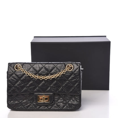 Chanel Aged Calfskin Quilted 2.55 Reissue Mini Flap Black 16 of 16