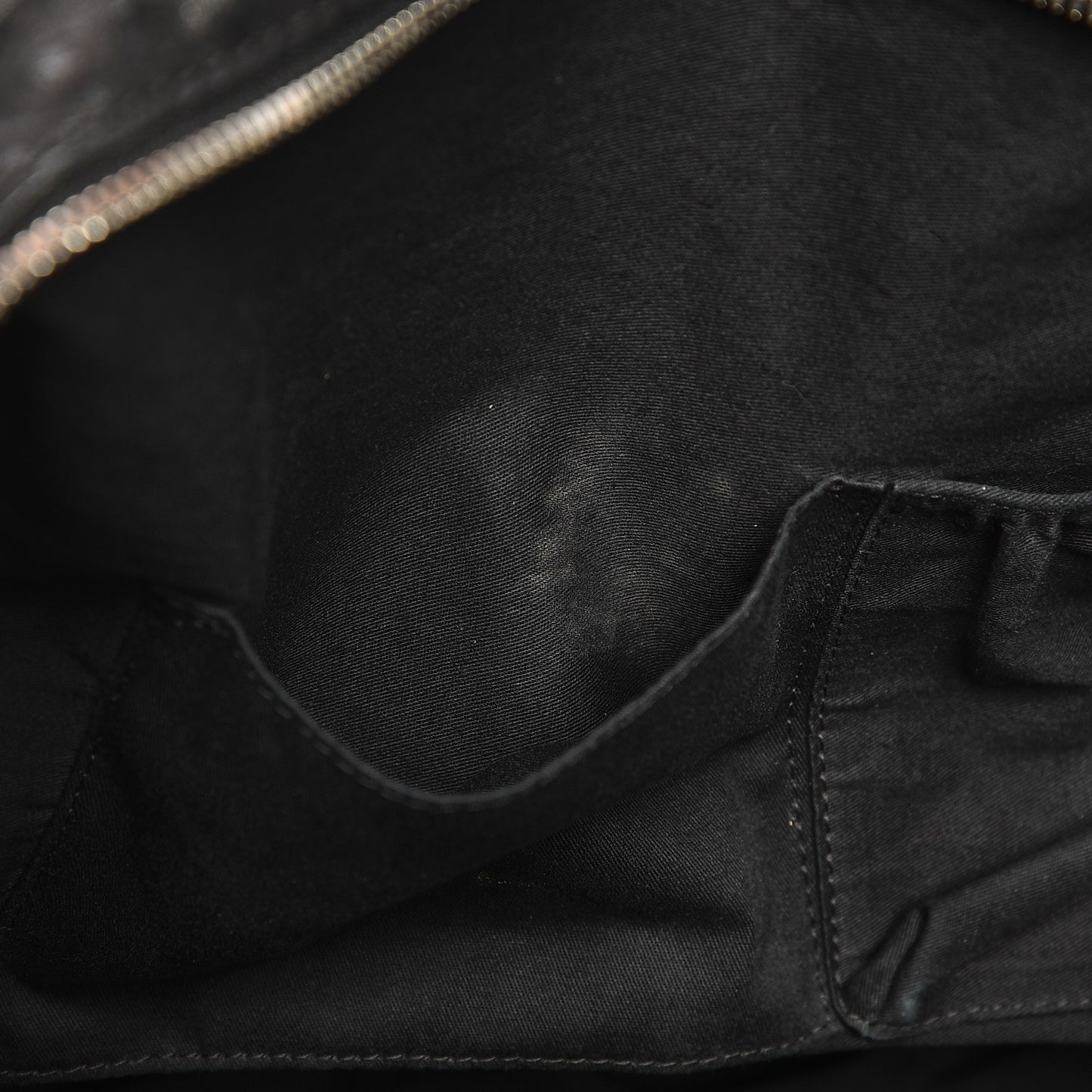 Wrinkled Lambskin Medium Nightingale Black