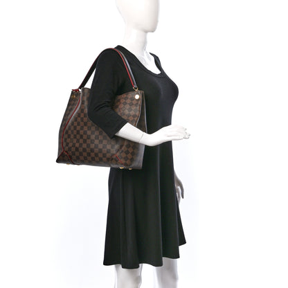 Louis Vuitton Damier Ebene Caissa Hobo Cherry 2 of 12