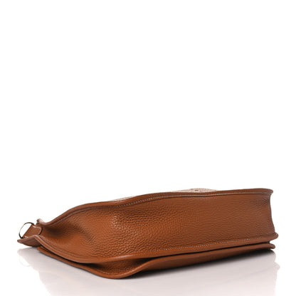 Hermes Taurillon Clemence Evelyne III PM Gold 4 of 10