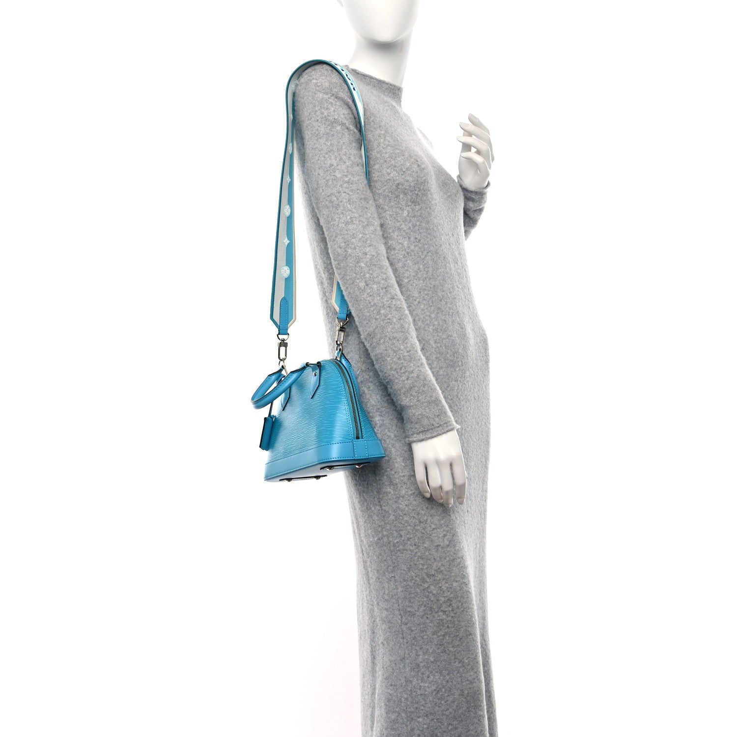 Louis Vuitton Epi Jacquard Alma BB Turquoise 2 of 8