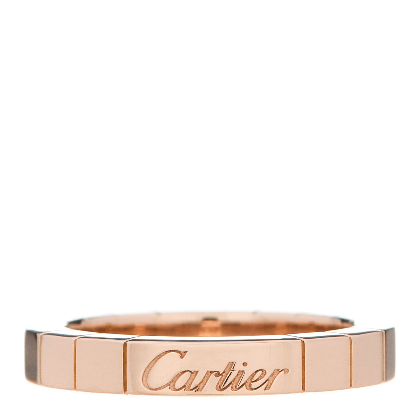 18K Pink Gold 3mm Lanieres Ring 48 4.5