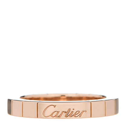 Cartier 18K Pink Gold 3mm Lanieres Ring 48 4.5 1 of 6