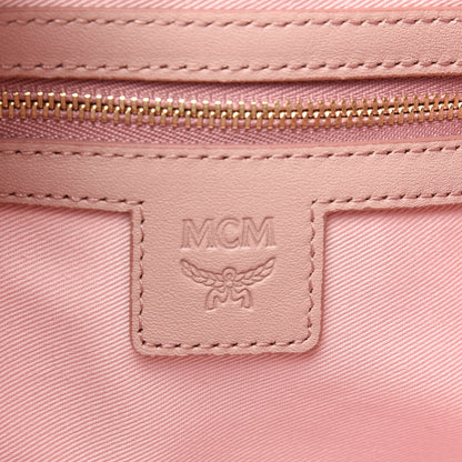 MCM Visetos Essential Boston Bag Pink 7 of 10