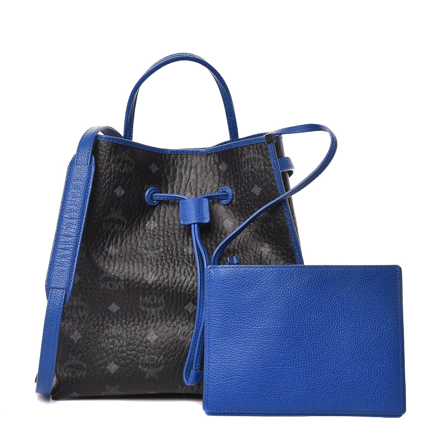 Visetos Kira Drawstring Bag Black Blue