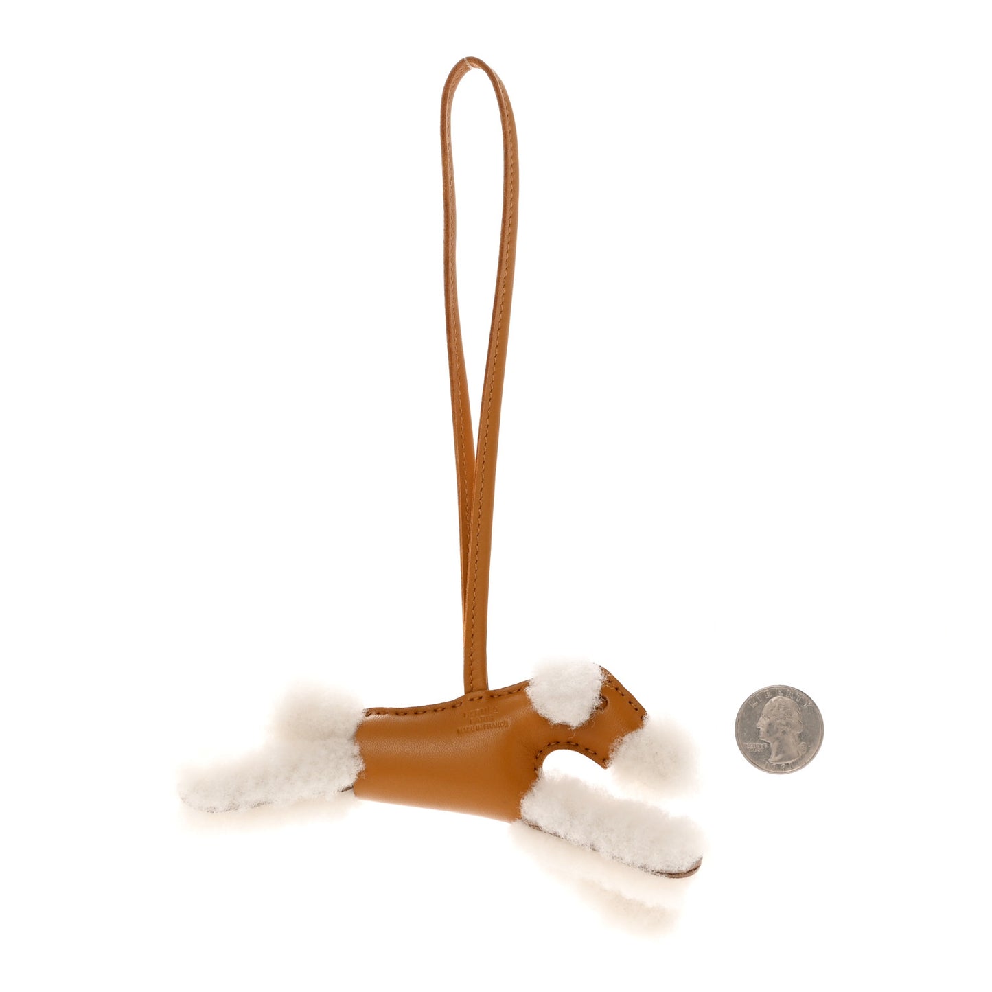 Milo Lambskin Shearling Budy Charm Biscuit