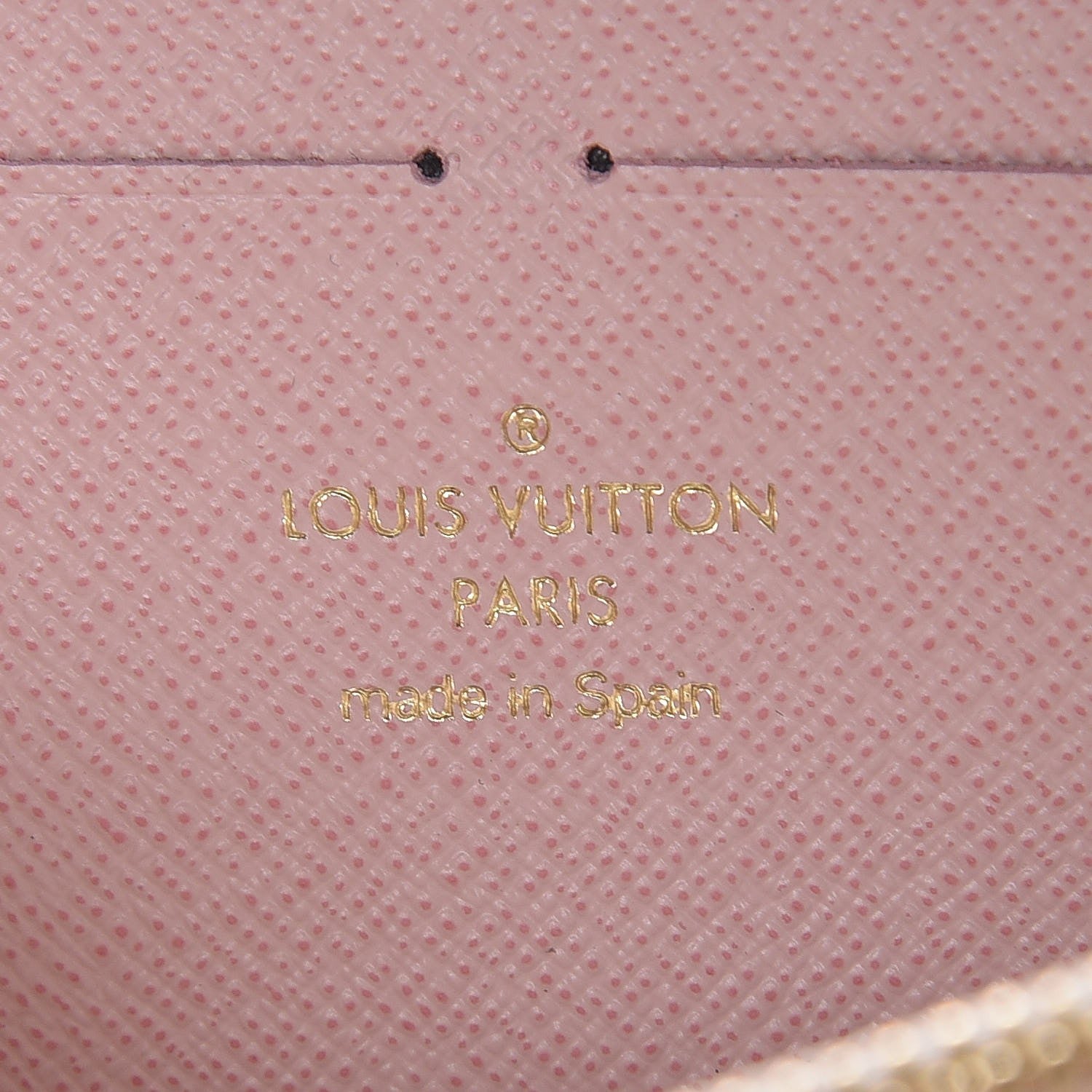 Louis Vuitton Damier Azur Clemence Wallet Rose Ballerine 6 of 8