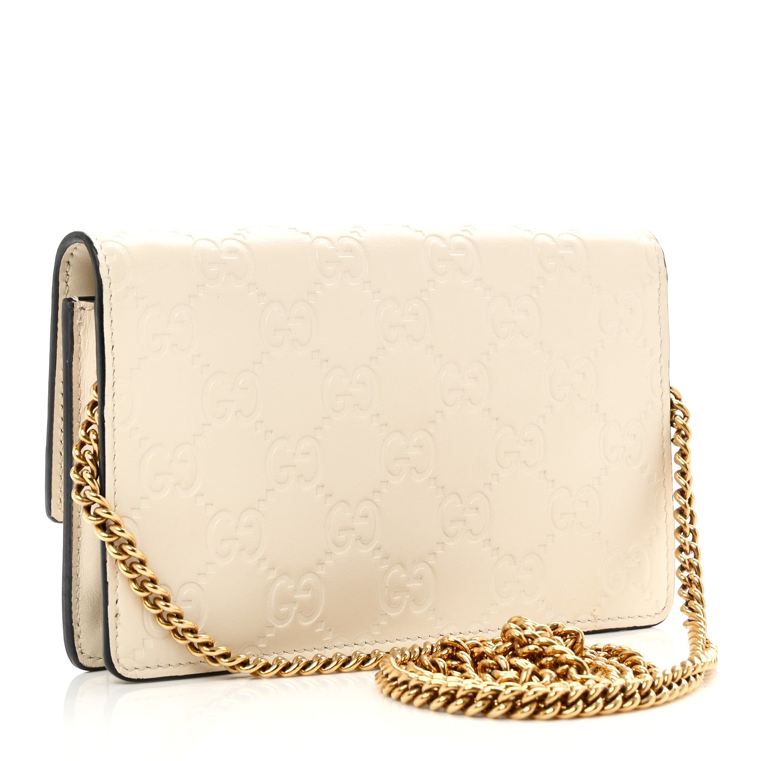 Gucci Guccissima Mini Cherry Chain Bag White 3 of 9