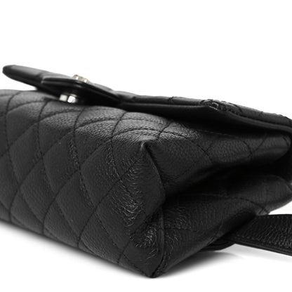 Chanel Grained Calfskin Quilted 2.55 Reissue Flap Belt Bag Clutch Black 10 of 10