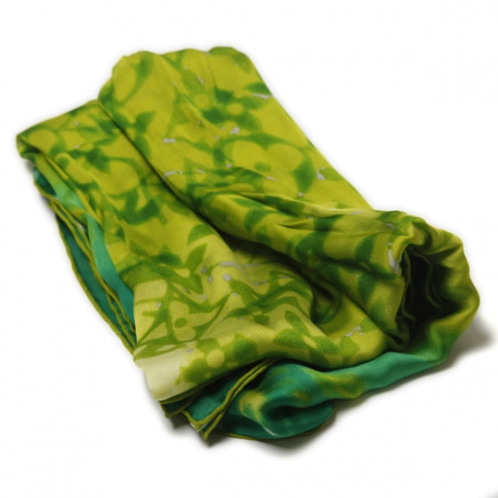 Louis Vuitton Silk Monogram Fleur Scarf Green 4 of 6