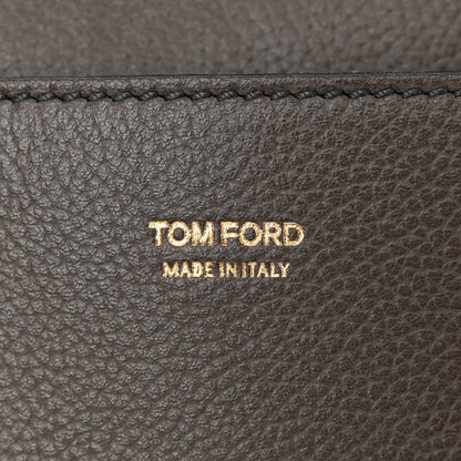 Tom Ford Pebbled Calfskin Medium Jennifer Graphite 7 of 17