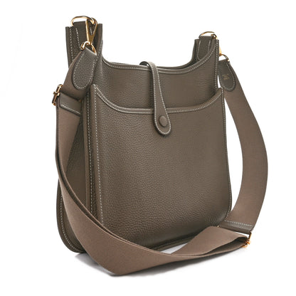Hermes Taurillon Clemence Evelyne III PM Etoupe 3 of 10