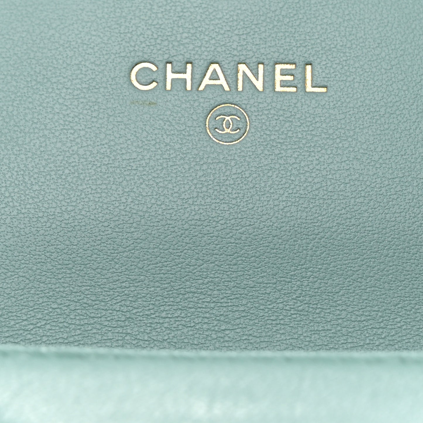 Lambskin Quilted Chanel 19 Flap Wallet Light Blue