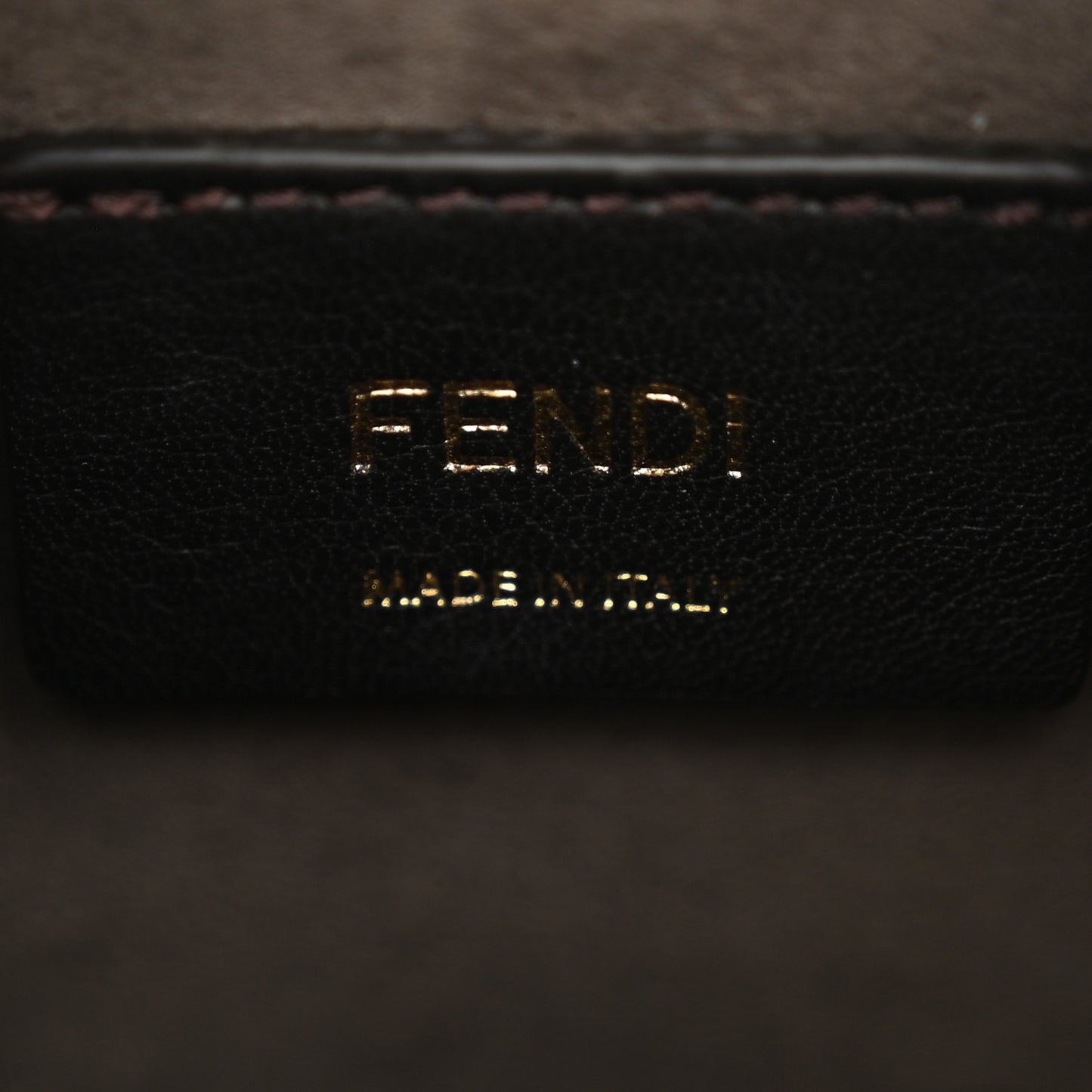Vitello Liberty F is Fendi Bi-Color FF 1974 Embossed Mini Mon Tresor Bucket Bag Maya Black