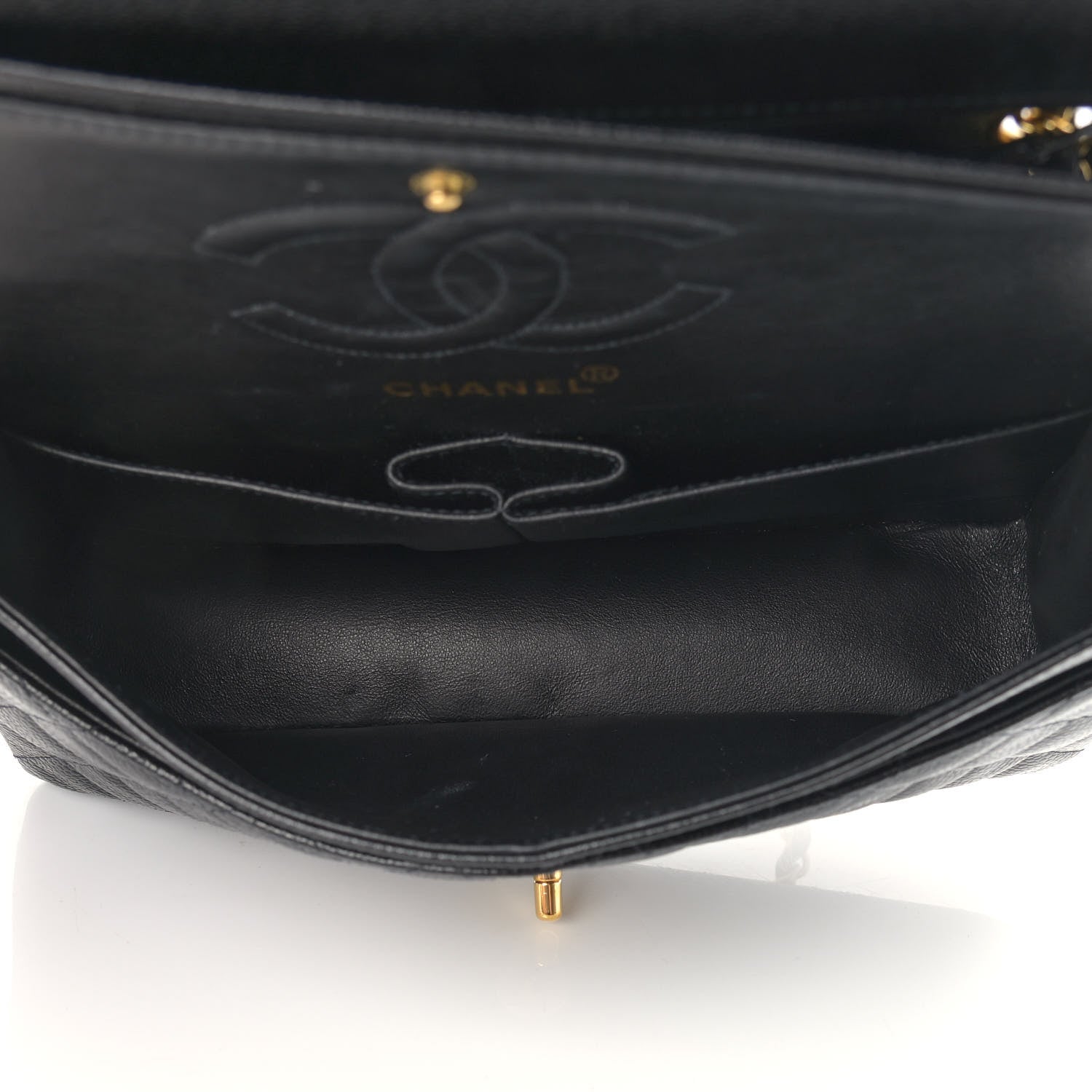 Chanel Caviar Quilted Medium Double Flap Black 5 of 13