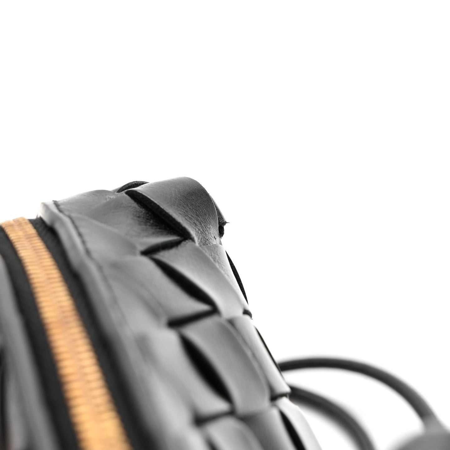 Nappa Intrecciato Metallic Knot Mini Loop Camera Bag Black