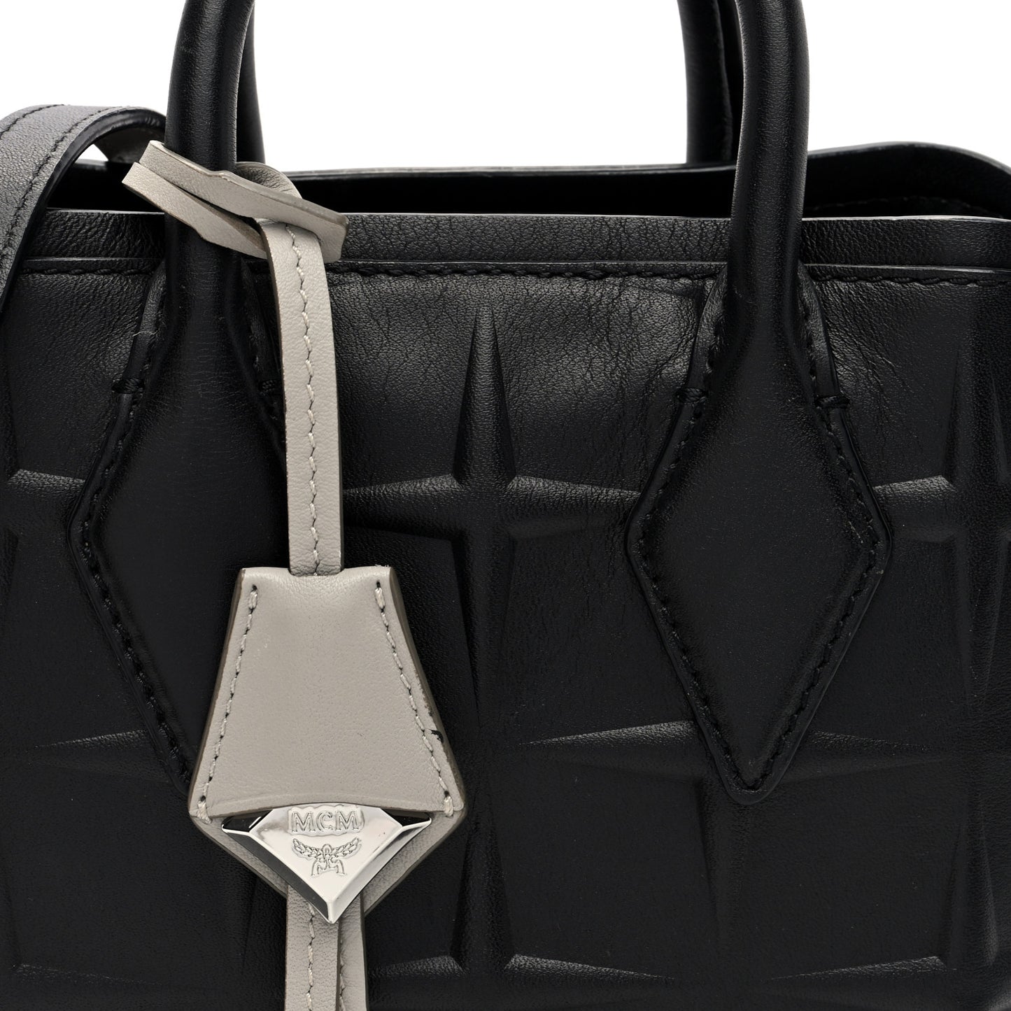 Calfskin Embossed Park Avenue Mini Neo Milla Tote  Black