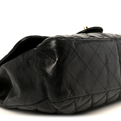 Chanel Lambskin Quilted Jumbo Single Flap Black 10 of 14
