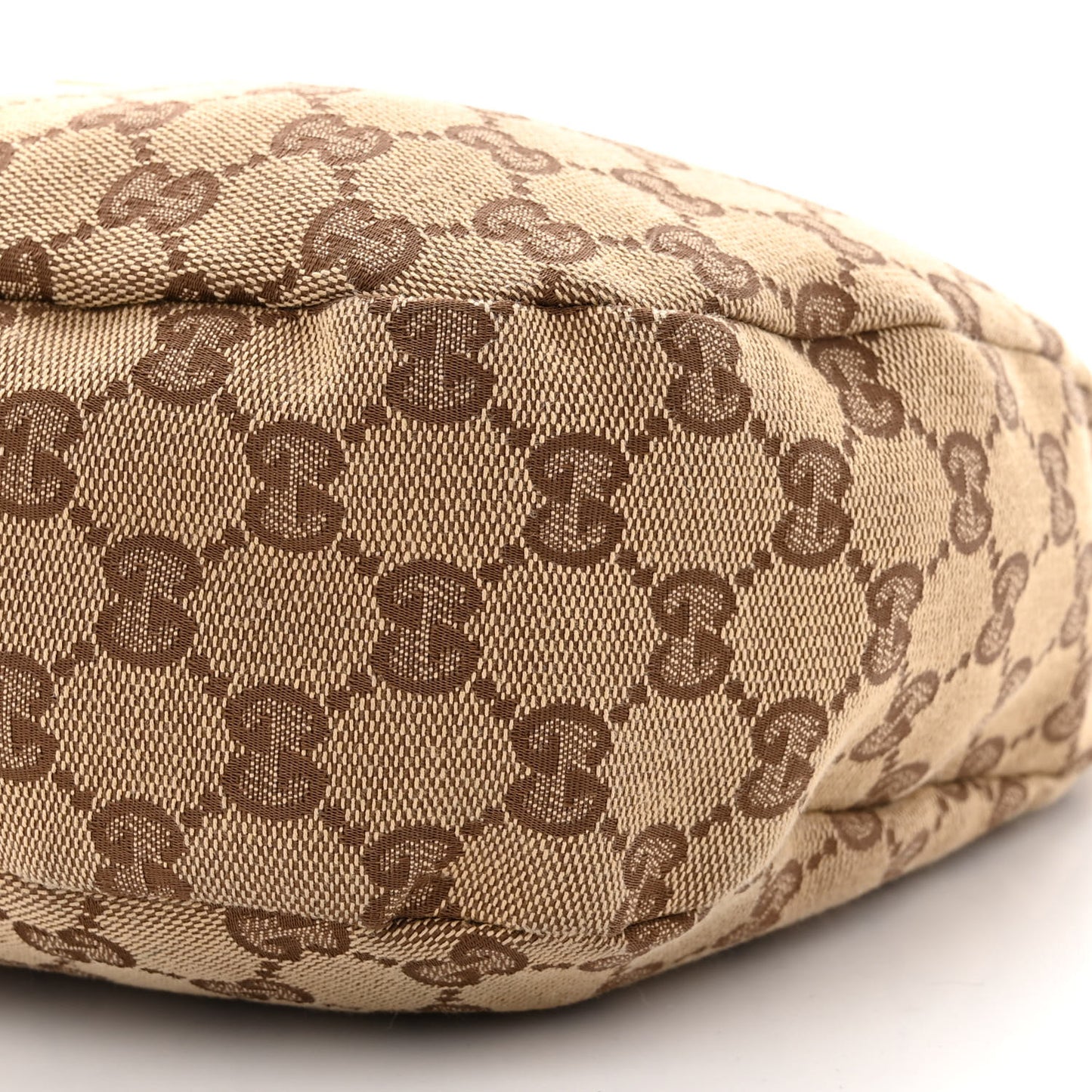 Monogram Medium New Ladies Web Hobo Dark Brown