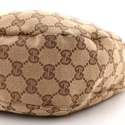 Gucci Monogram Medium New Ladies Web Hobo Dark Brown 11 of 12