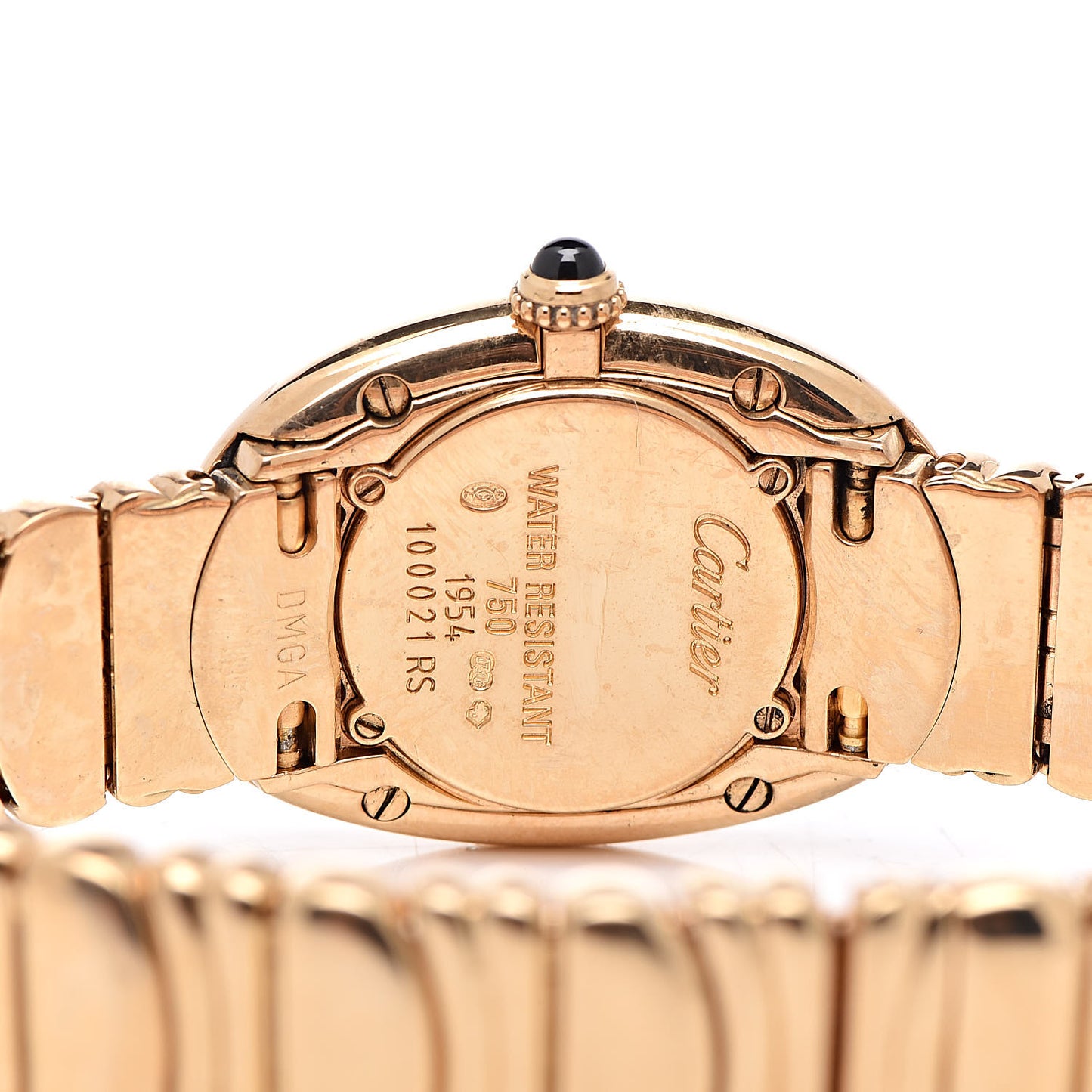 18K Yellow Gold 22mm Baignoire Quartz Watch
