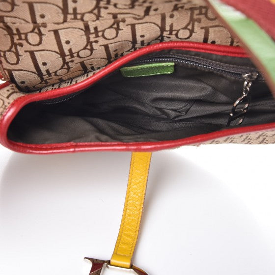 Christian Dior Monogram Rasta Saddle Bag Beige 5 of 7