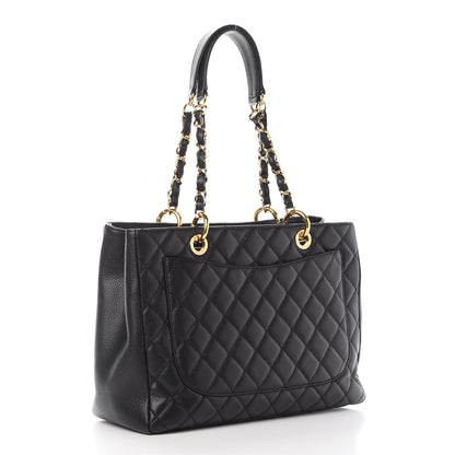 Chanel Caviar Quilted Grand Shopping Tote GST Black 3 of 10