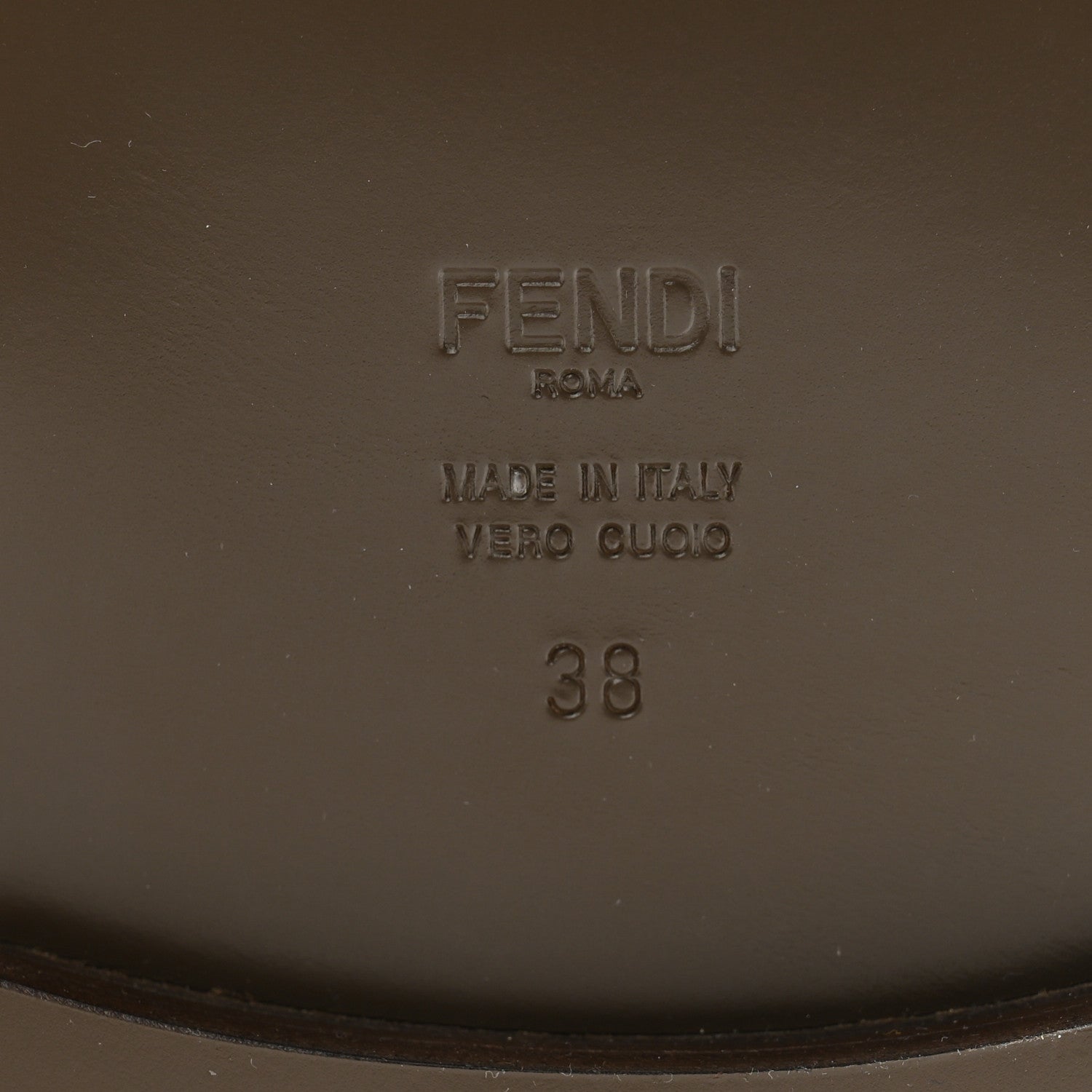 Fendi Calfskin Crocodile Embossed Karligraphy Logo Riding Boots 38 Maya 7 of 7