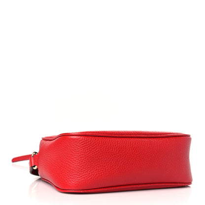 Gucci Pebbled Calfskin Small Soho Disco Bag Vibrant Red 4 of 10