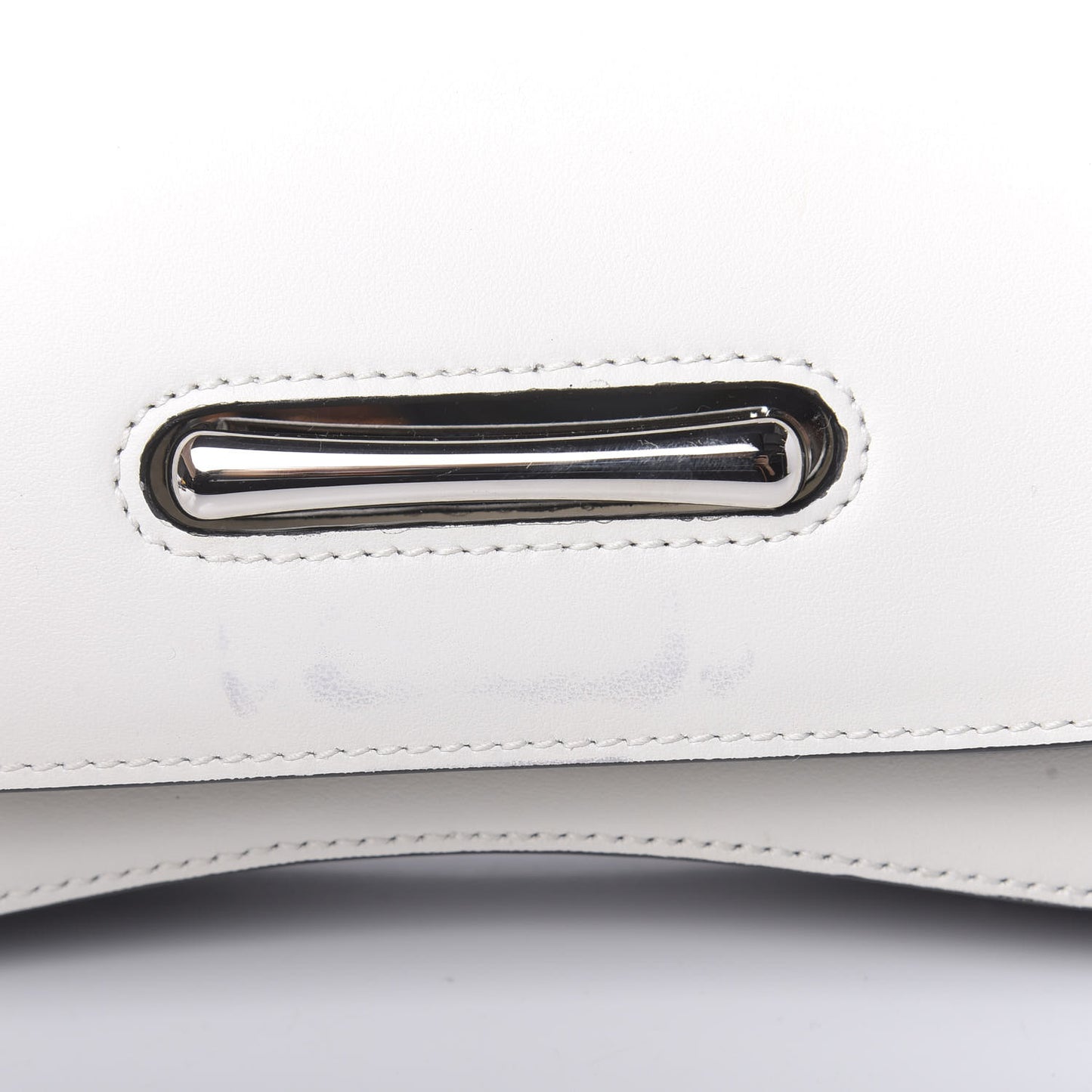 City Calfskin Sidonie Shoulder Bag White Black