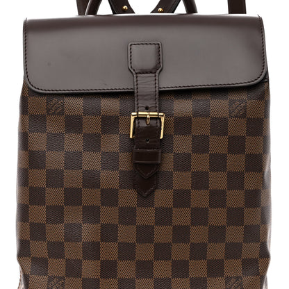 Louis Vuitton Damier Ebene Soho Backpack 7 of 9