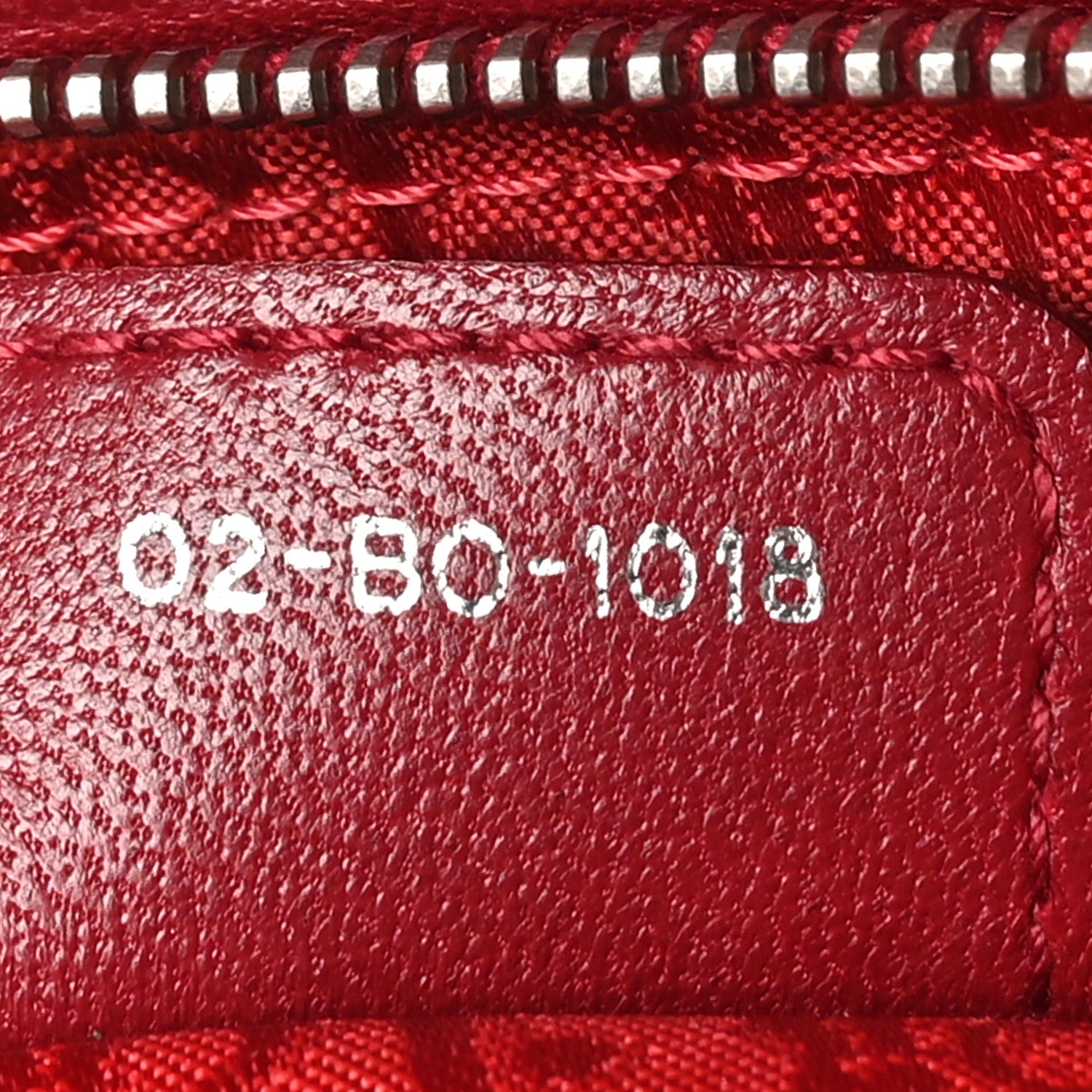 Christian Dior Lambskin Cannage Medium Lady Dior Red 7 of 11
