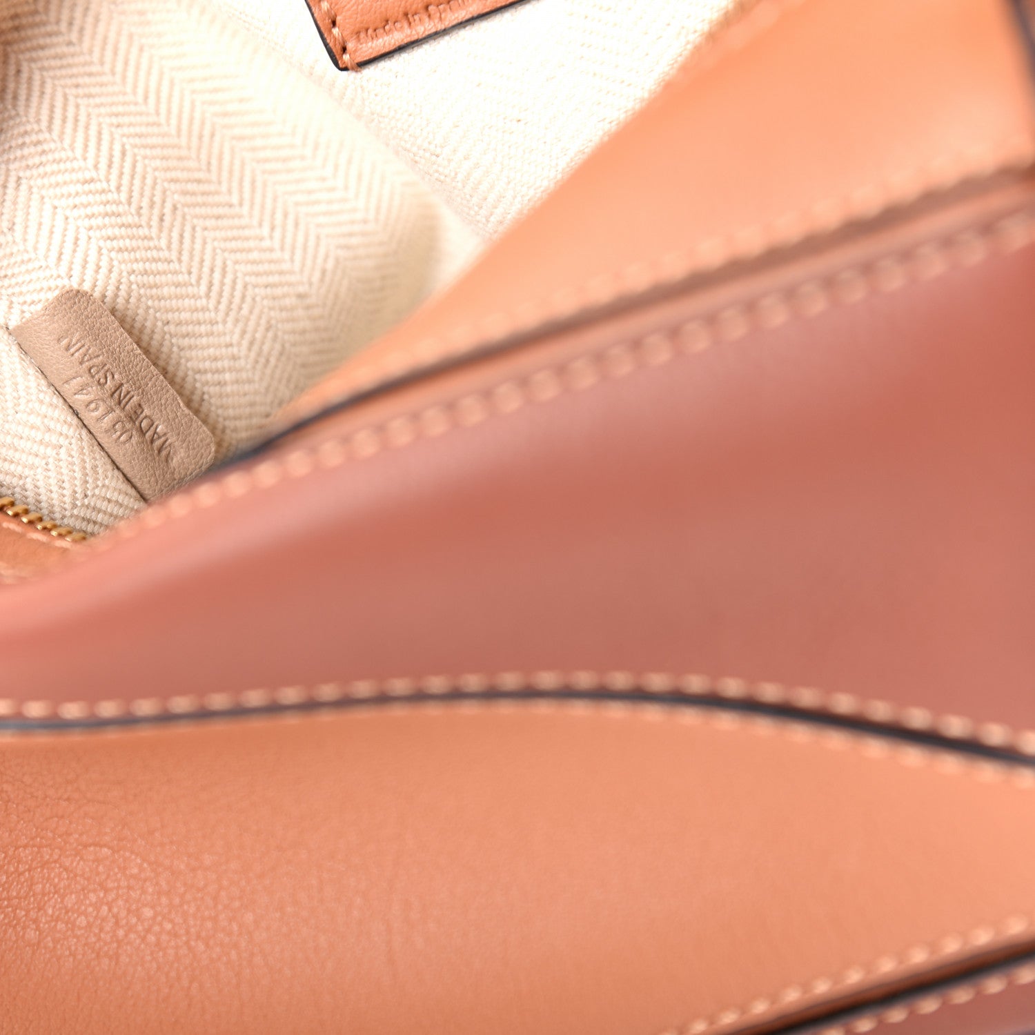Loewe Calfskin Mini Puzzle Bag Tan Medium Pink 9 of 10