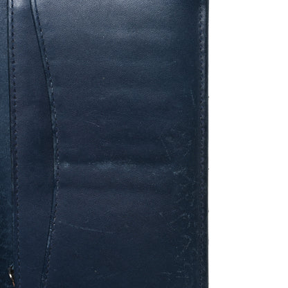 Chanel Patent Calfskin Quilted Yen Wallet Blue 12 of 13
