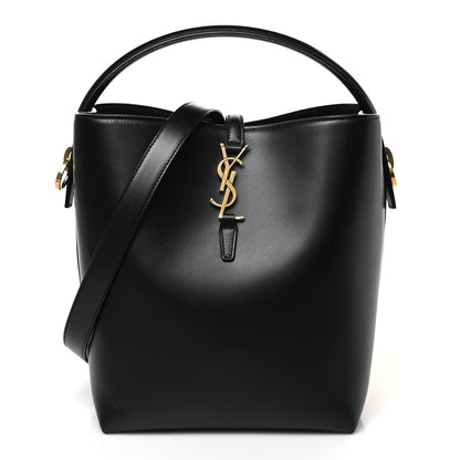 Saint Laurent Shiny Calfskin Le 37 Bucket Bag Black 3 of 9