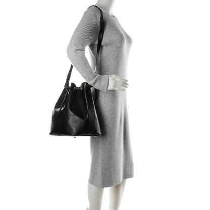 Saint Laurent Calfskin Large Emmanuelle Bucket Bag Black 2 of 8