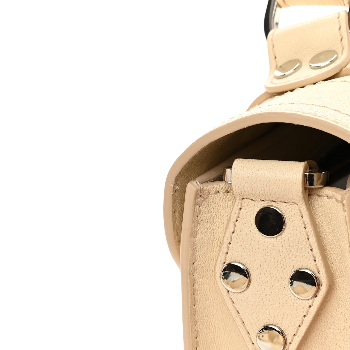 Lambskin Tiny PS1 Satchel Beige
