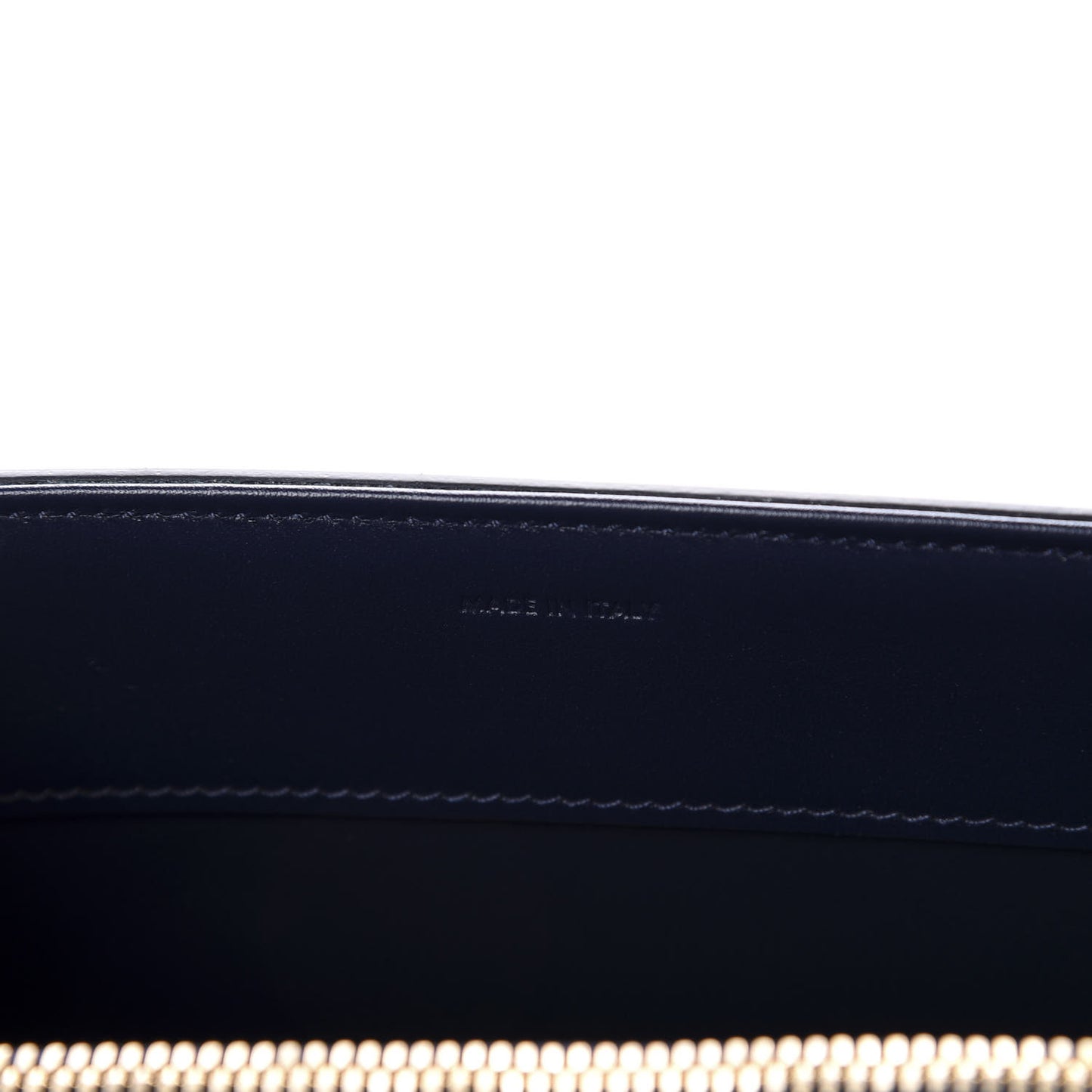 Satinated Calfskin Medium 16 Top Handle Bag Midnight